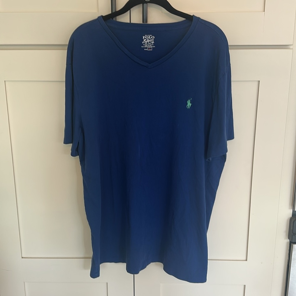 Polo by Ralph Lauren V Neck Tee Shirt - Picture 2 of 13